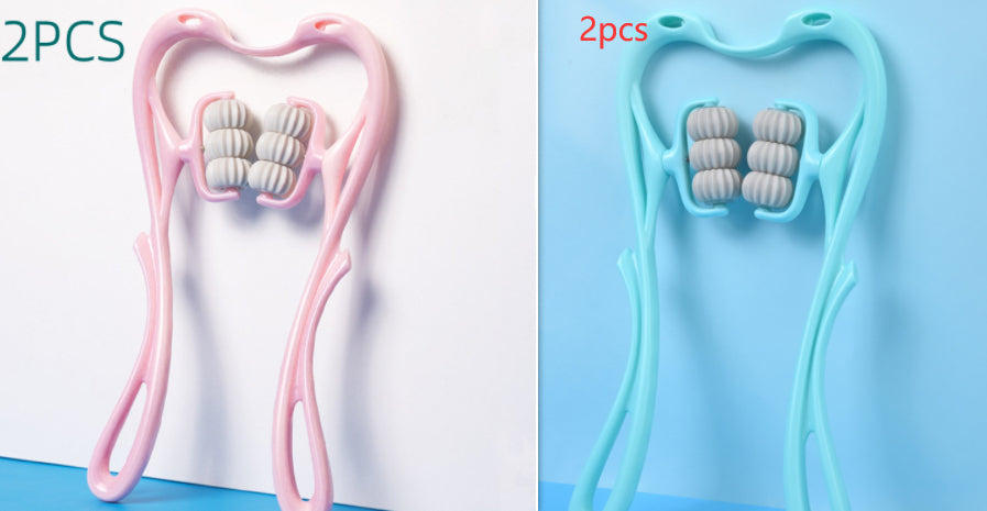 Multifunctional Manual Six-wheel neck massager