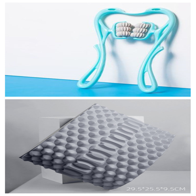 Multifunctional Manual Six-wheel neck massager