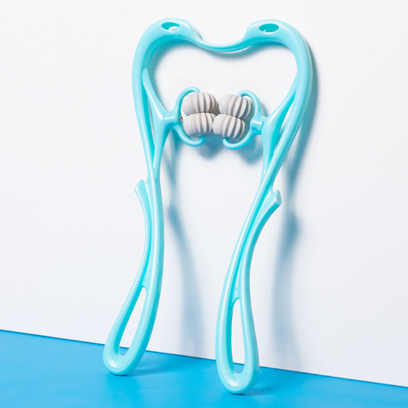 Multifunctional Manual Six-wheel neck massager