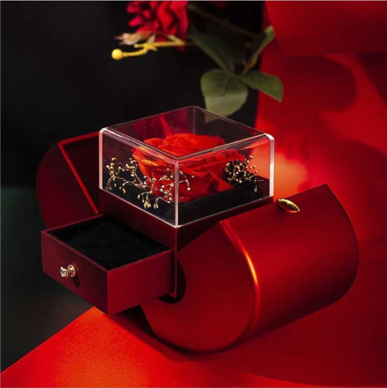 Jewelry Box Red Apple Gift Necklace