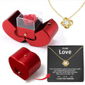 Jewelry Box Red Apple Gift Necklace